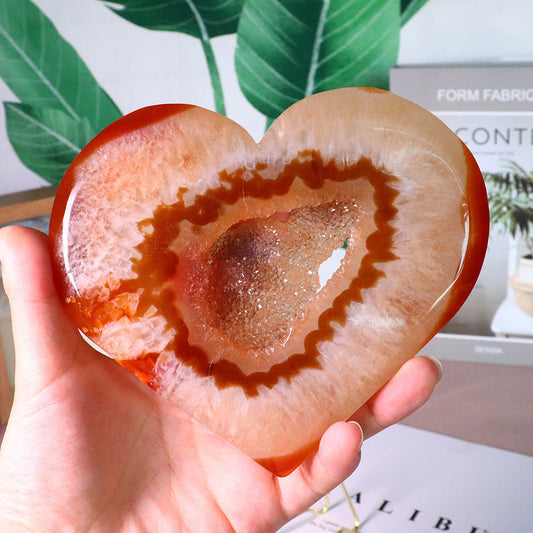 Natural Crystal Red Agate Ornaments Pure Ember