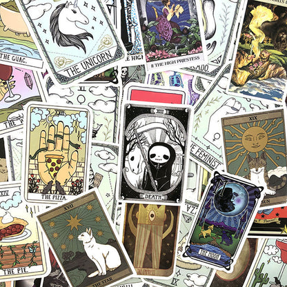 50 Tarot Divination Stickers Pure Ember