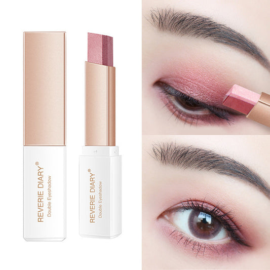 Lazy Eyeshadow Stick Gradient Shimmer Double Colour Pen Waterproof Pure Ember