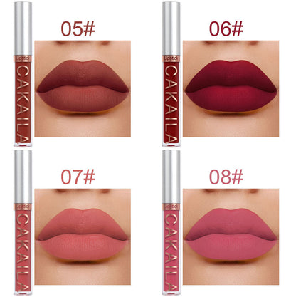 Pack Of 10 Matte Nonstick Cup Waterproof Lip Gloss Pure Ember