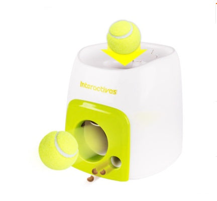 Smart Pet Feeder Tennis Ball Missing Device Throwing Reward Machine Pure Ember