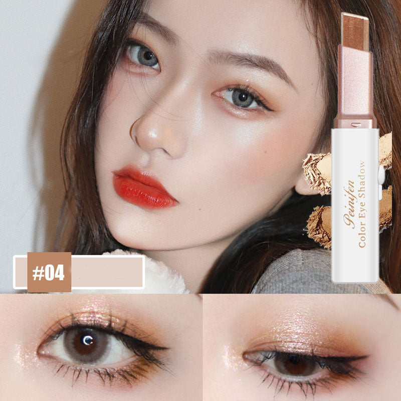 Lazy Eyeshadow Stick Gradient Shimmer Double Colour Pen Waterproof Pure Ember