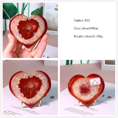 Natural Crystal Red Agate Ornaments Pure Ember