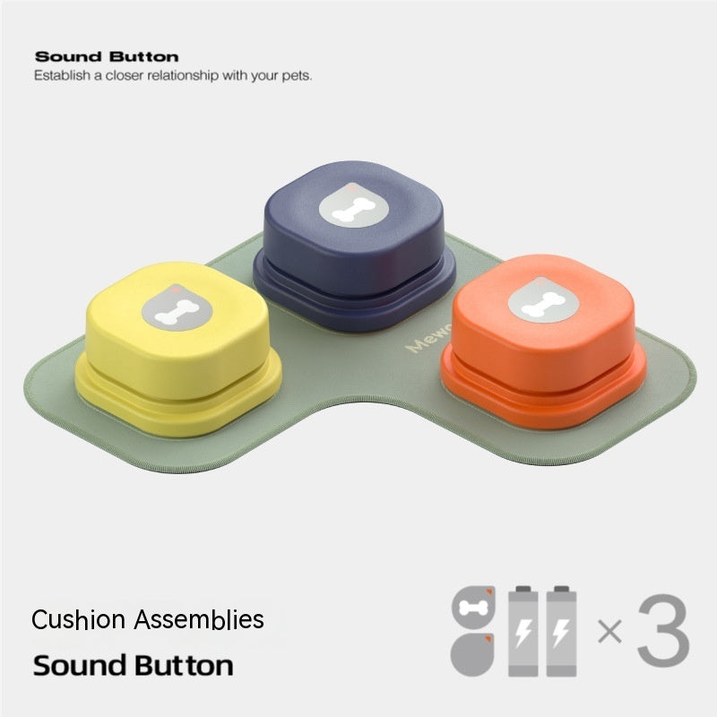 4 Colors Pet Communication Button One-click Prevent Physical Inactivity Recordable Dog Talking Button Toy Cat Toy Pet Products Pure Ember