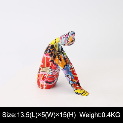 Graffiti Yoga Girl Figurine