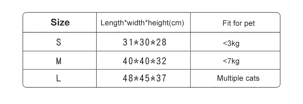 pet bed measurements