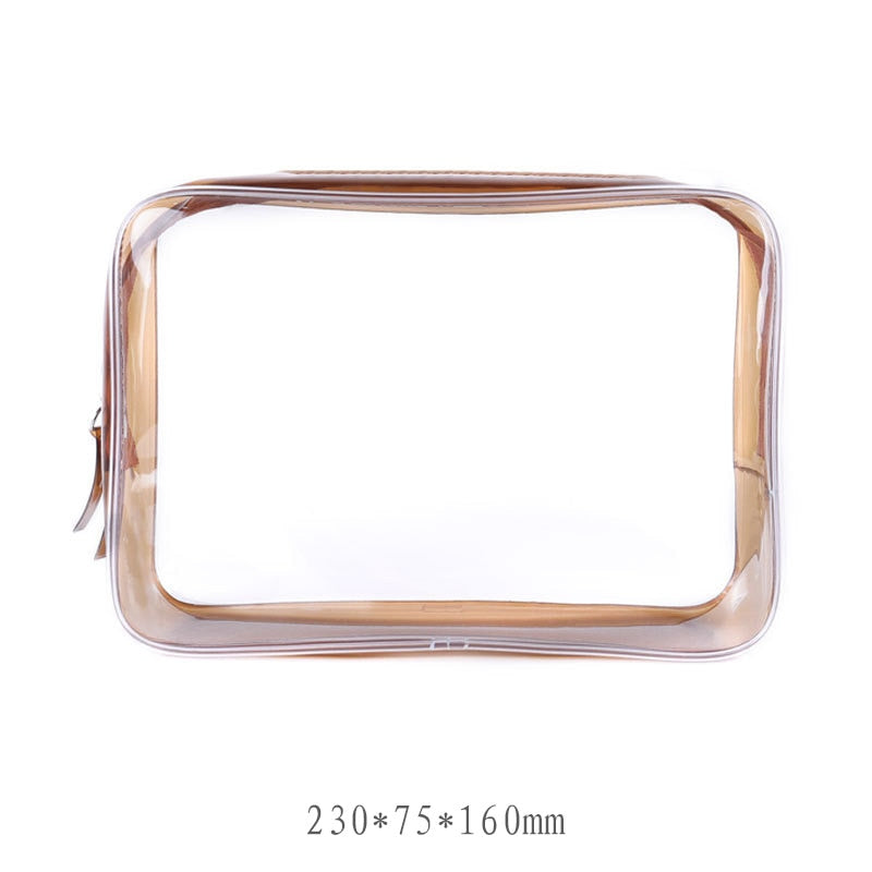 Transparent cosmetic bags