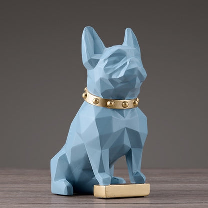 Dog Statue Home Decor blue