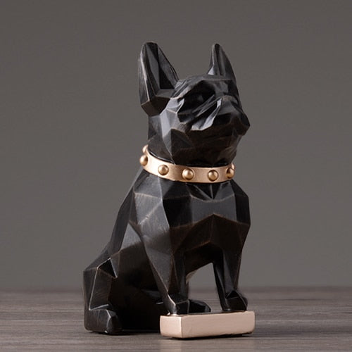 Dog Statue Home Decor black