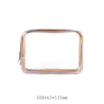 Transparent cosmetic bags