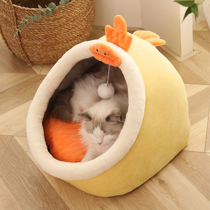 chicken cat bed