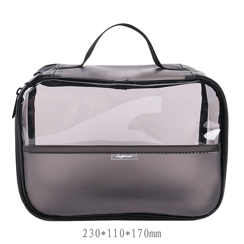 Transparent cosmetic bags