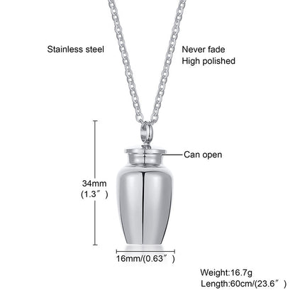 Cremation Urn Pendant Necklace