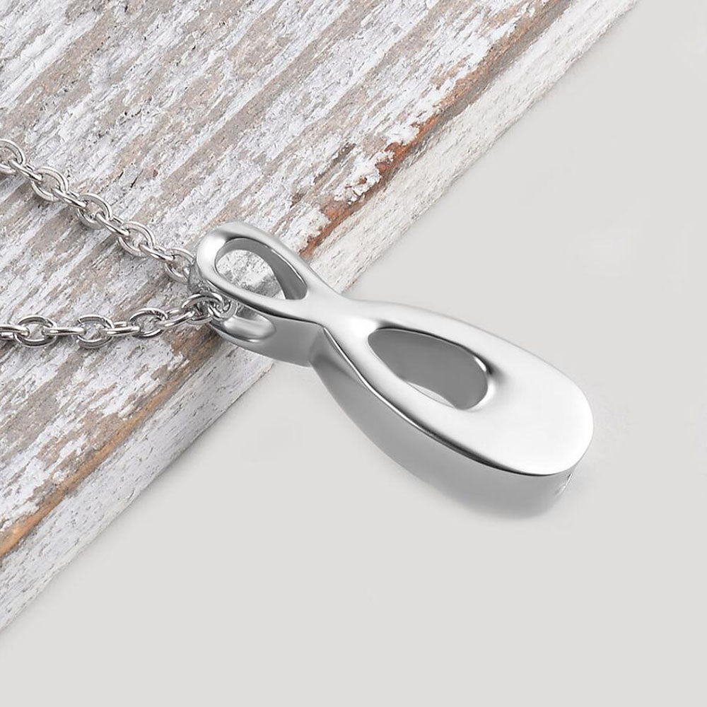 Infinity Memorial Stainless Steel Necklace For Human/Pet Ashes