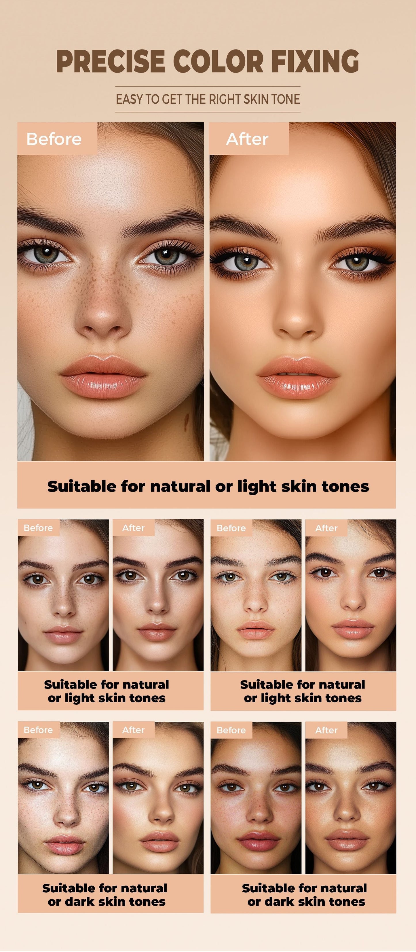 Full Coverage Concealer-waterproof,for Covers Skin Blemishes and Wrinkles and Tattoos,Regulates Skin Tone,Face Concealer Makeup Pure Ember