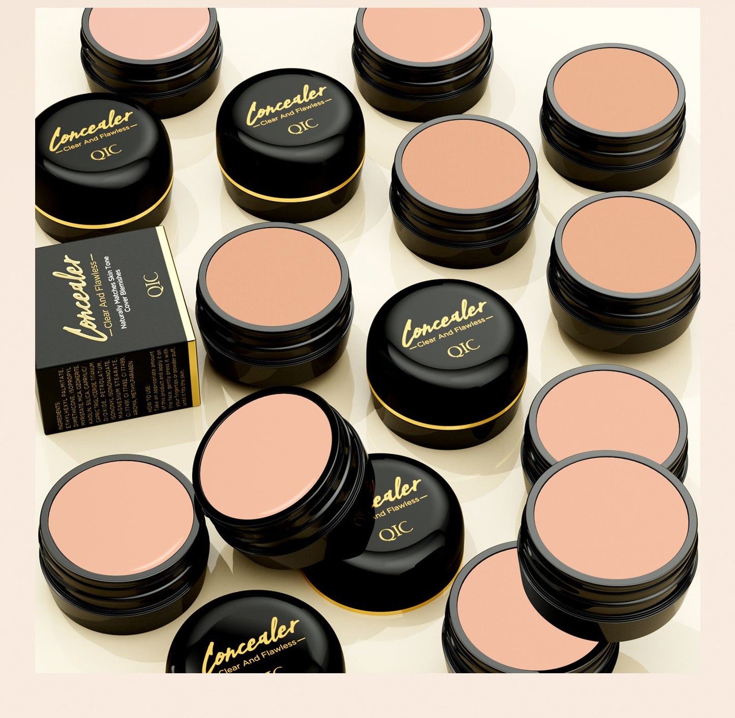 Full Coverage Concealer-waterproof,for Covers Skin Blemishes and Wrinkles and Tattoos,Regulates Skin Tone,Face Concealer Makeup Pure Ember