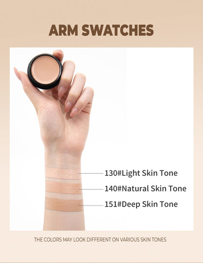 Full Coverage Concealer-waterproof,for Covers Skin Blemishes and Wrinkles and Tattoos,Regulates Skin Tone,Face Concealer Makeup Pure Ember