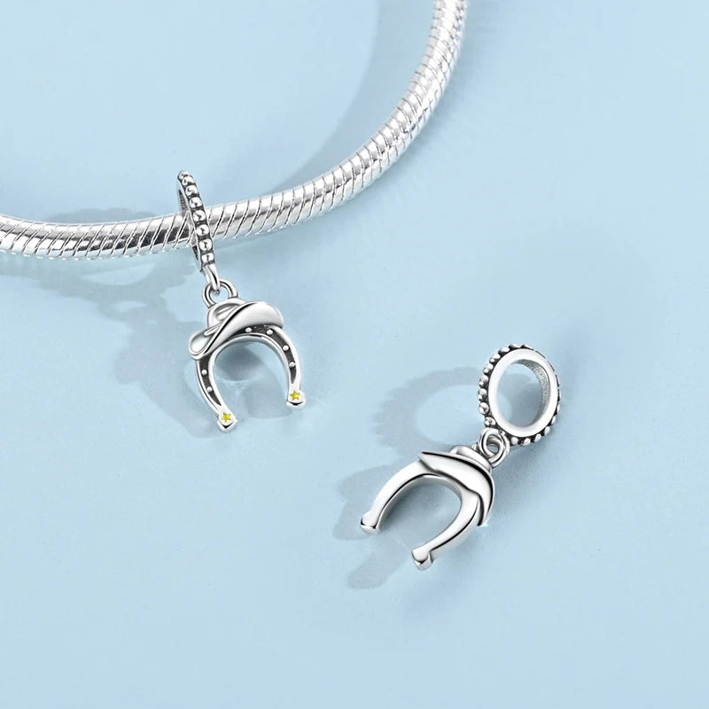 925 Sterling Silver Charms Bead Cross Ballet Elephant Dangle Pure Ember