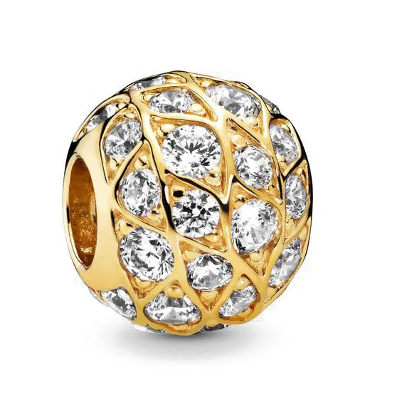 Gold Plated S925 Silver Charm Pendants Pure Ember