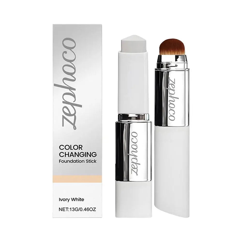 Two-in-one Color-changing Foundation Stick Lightweight Hydrating Brightening Matte Moisturizing Foundation concealer Makeup Pure Ember