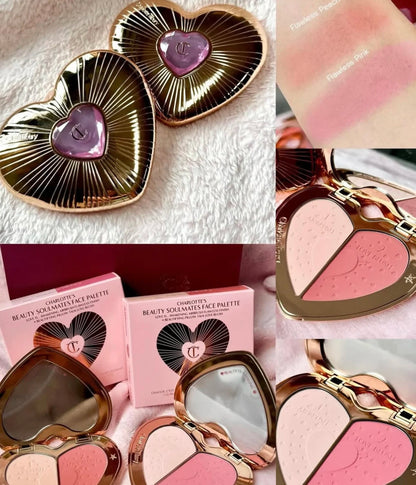 Charlotte Tilbury Two-tone Heart-shaped Blush Pure Ember