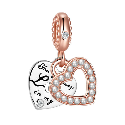 Rose Gold Charms Snowflake, Heart, Fish Pendants Pure Ember