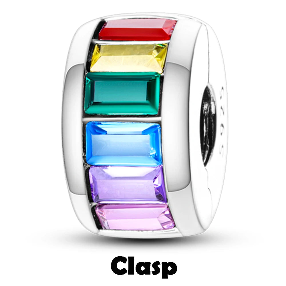 925 Sterling Silver Silicone Spacer Stopper Clip Charms Chamilia Beads Pure Ember