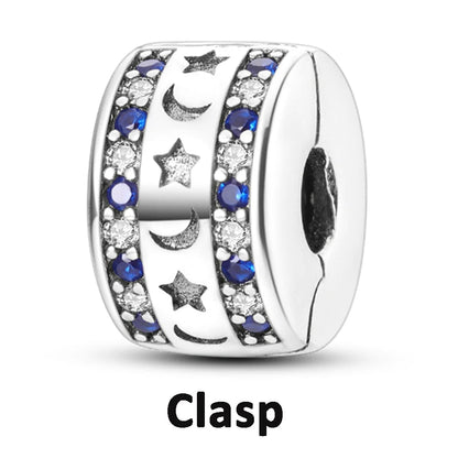 925 Sterling Silver Silicone Spacer Stopper Clip Charms Chamilia Beads Pure Ember