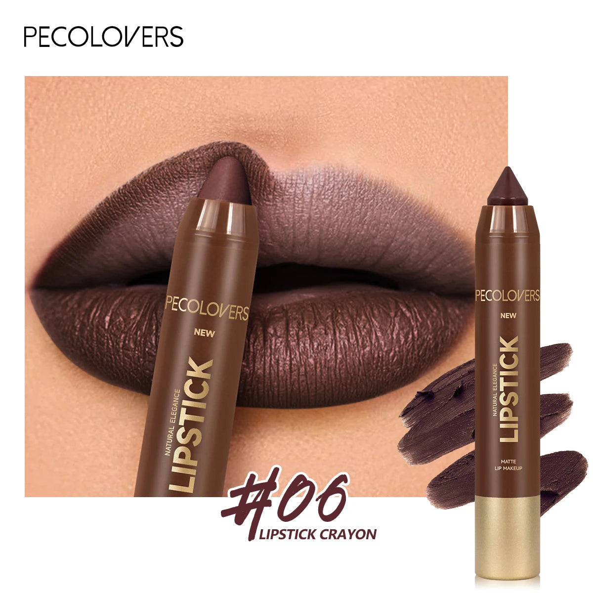 Fine Tip Lip Liner Pen Soft Mist Matte Lip Crayon Pure Ember