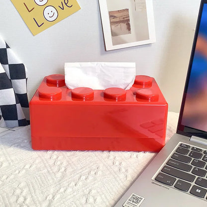 Lego Tissue Box red