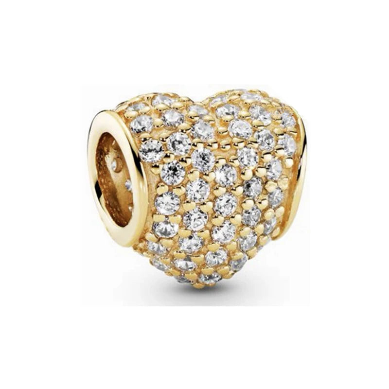 New Golden Sparkle Series Charm Bead Pendants Pure Ember