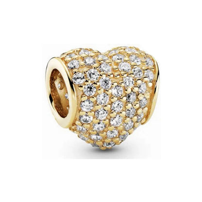 New Golden Sparkle Series Charm Bead Pendants Pure Ember