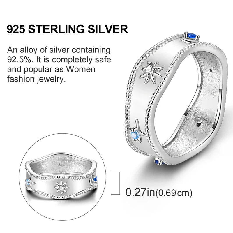 925 Sterling Silver Infinite Love Ring Original Luxury Design Zircon