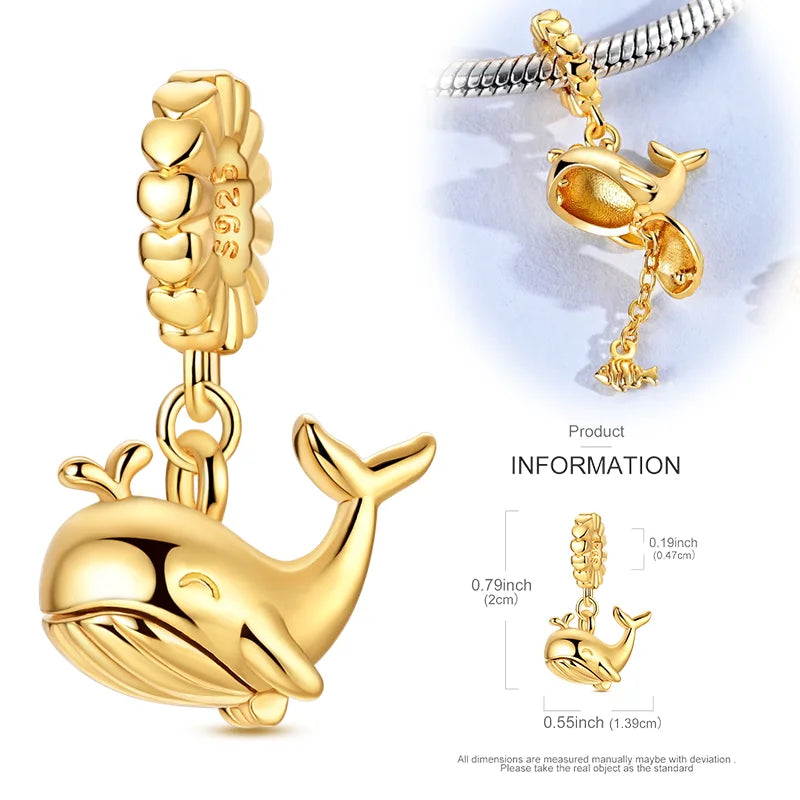 New 925 Sterling Silver Charms Beads Hot Air Balloon Matryoshka Pendant Pure Ember