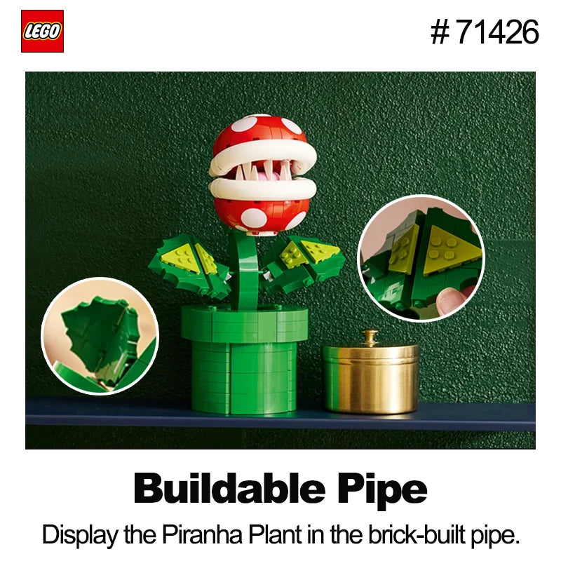 LEGO 71426 Piranha Plant Super Mario 540 Pcs Building Blocks Model Kit DIY