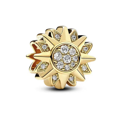 Gold Plated S925 Silver Charm Pendants Pure Ember