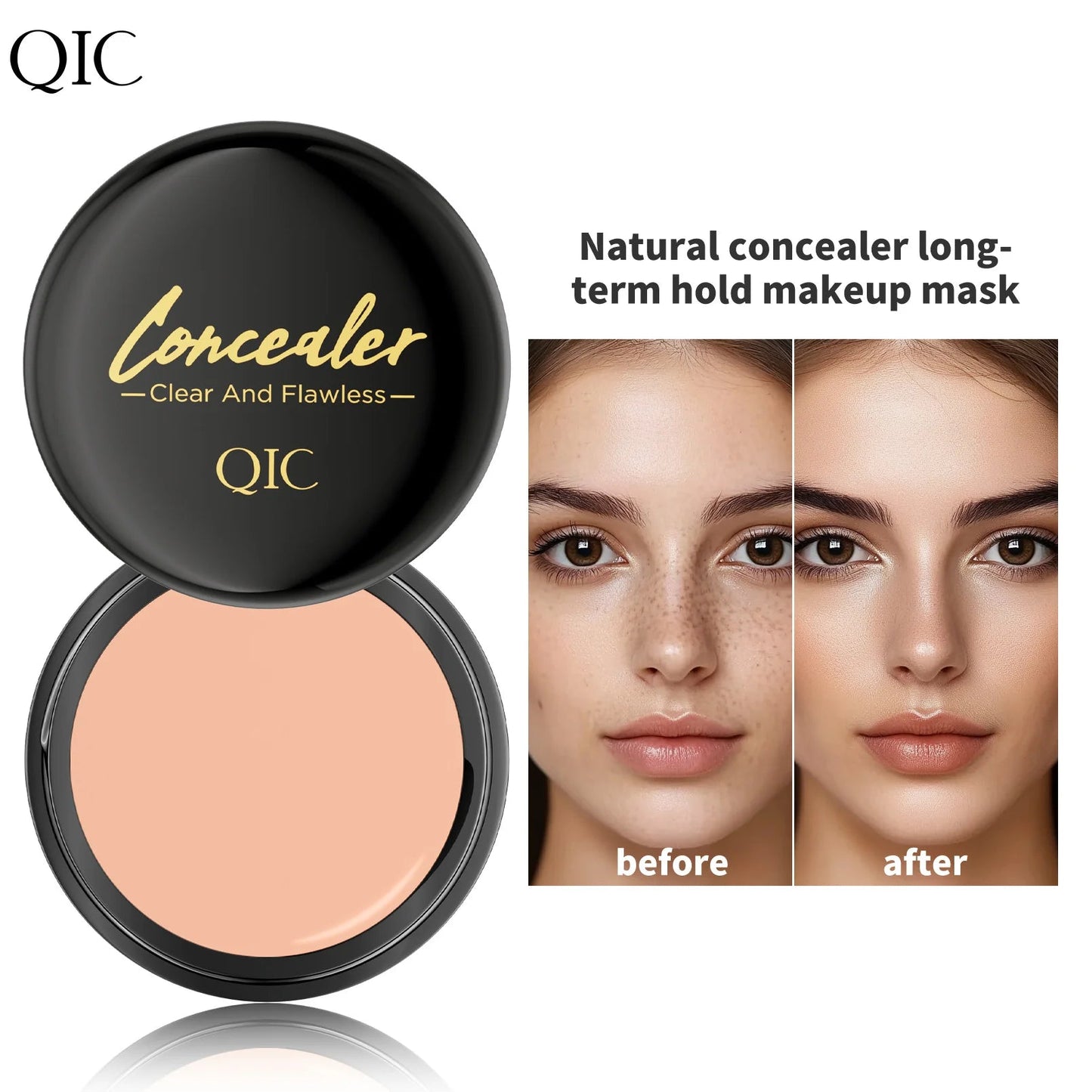 Full Coverage Concealer-waterproof,for Covers Skin Blemishes and Wrinkles and Tattoos,Regulates Skin Tone,Face Concealer Makeup Pure Ember