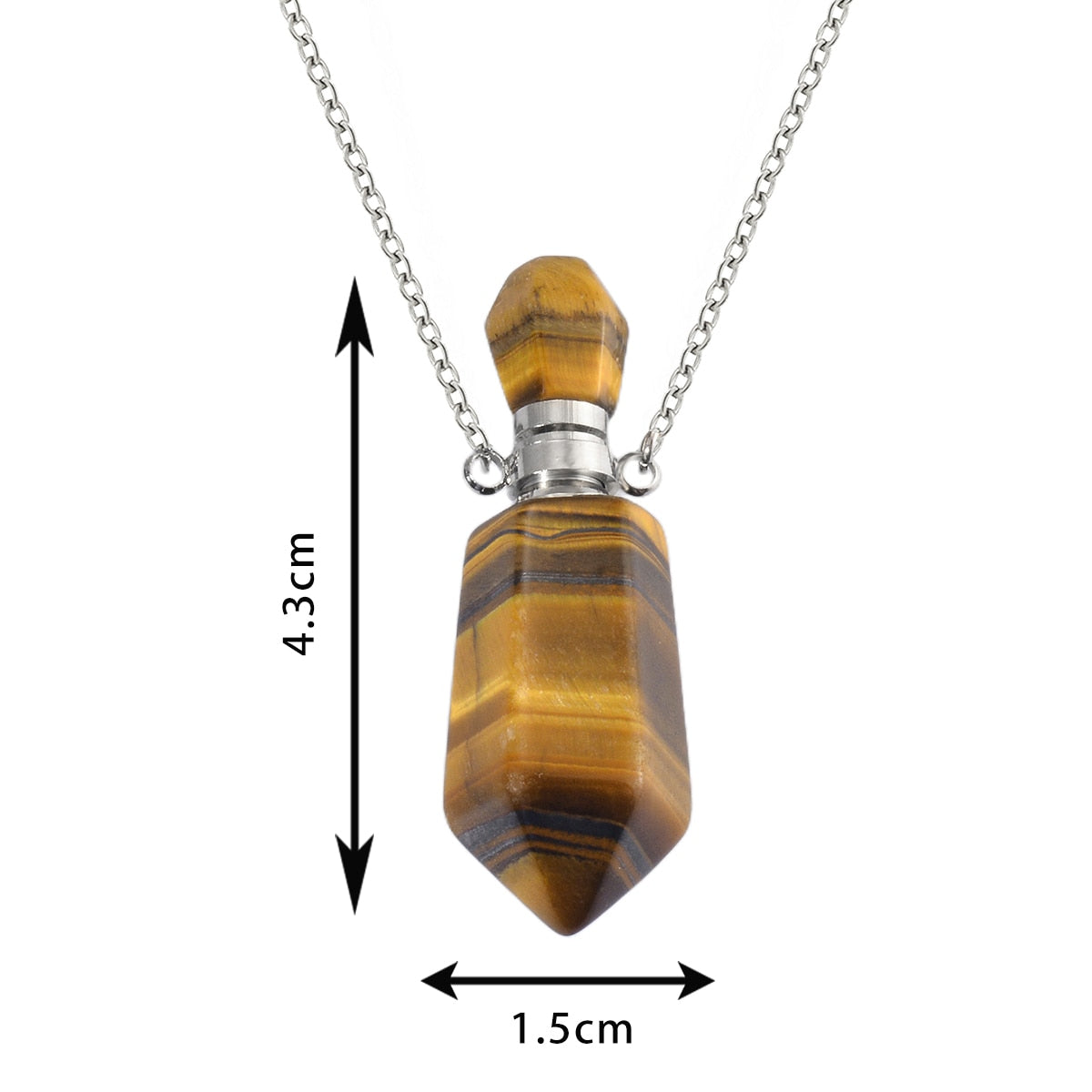 Crystal Natural Stone Ashes Keepsake Pendant Urn Necklaces