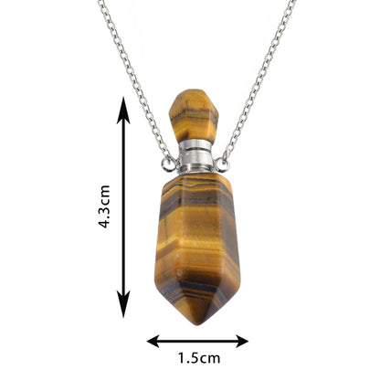 Crystal Natural Stone Ashes Keepsake Pendant Urn Necklaces