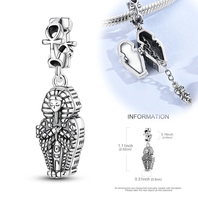 New 925 Sterling Silver Charms Beads Hot Air Balloon Matryoshka Pendant Pure Ember