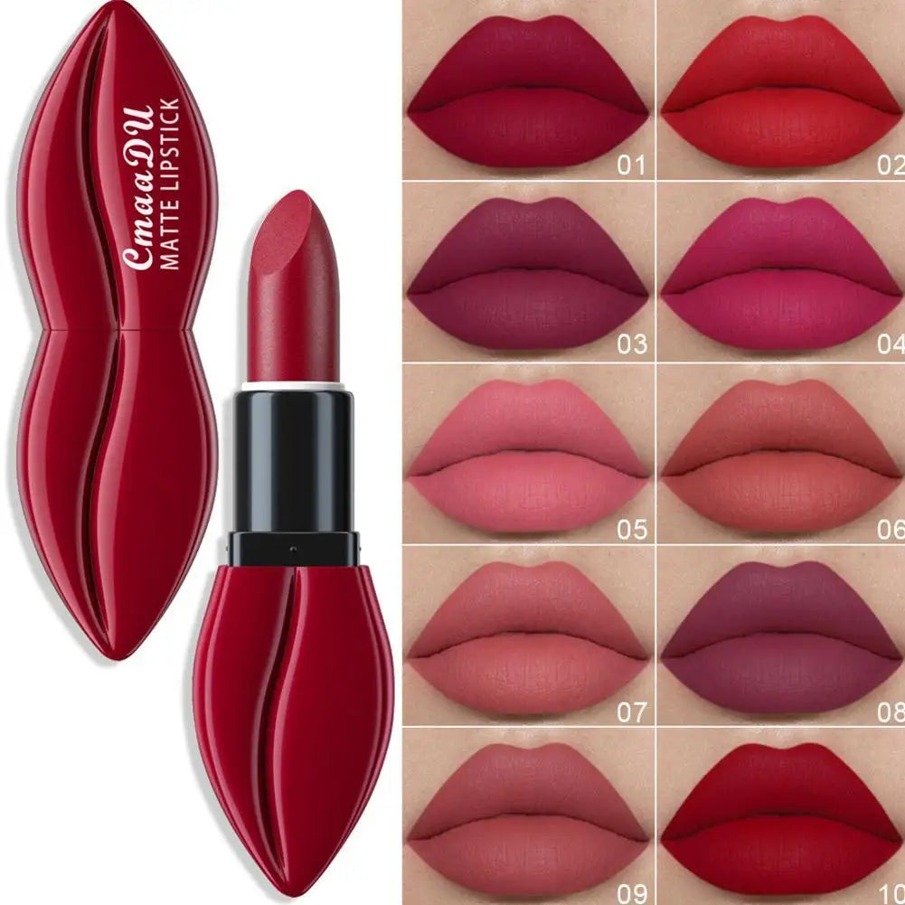 10 Colours Mouth Style Matte Velvet Lipsticks Pure Ember