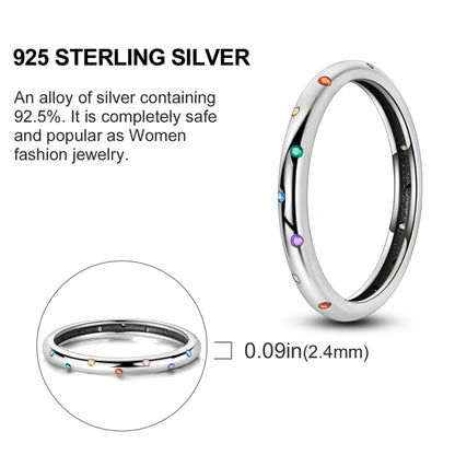 925 Sterling Silver Infinite Love Ring Original Luxury Design Zircon