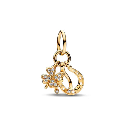 Gold Plated S925 Silver Charm Pendants Pure Ember