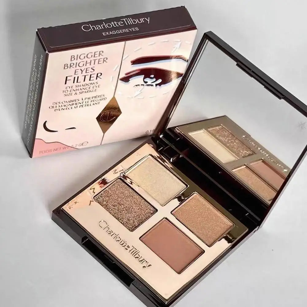 Charlotte Tilbury 4-color Eyeshadow Palette Delicate Long-lasting Color Brightens Makeup And Creates 3-dimensional Eye Makeup Pure Ember