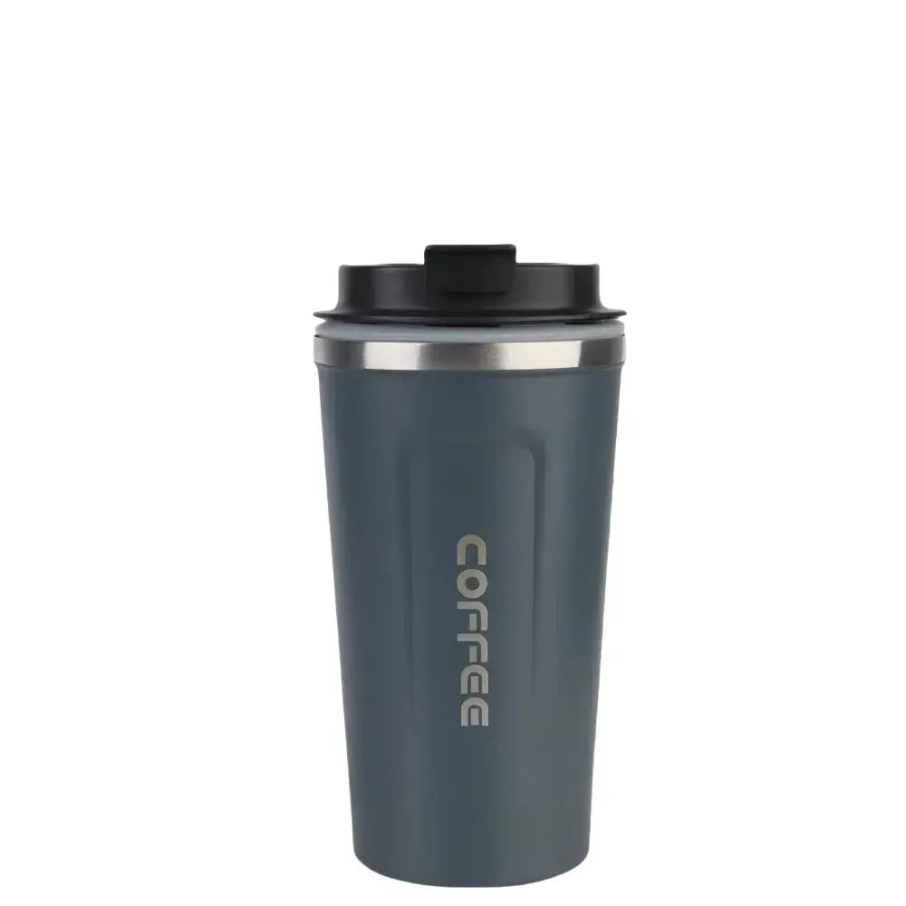 Thermo Cafe Mug - Stainless Steel Coffee Mug in blue color. Durable and portable for everyday use.
