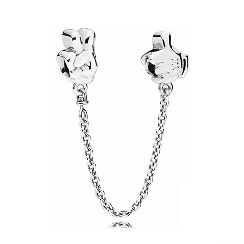 Sparkling Herbarium Cluster Round Charm Safety Chain Pure Ember