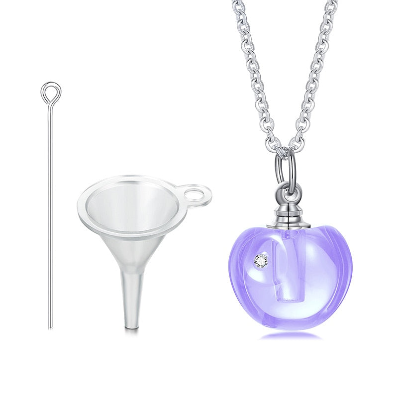 Glass Urn Necklace Pendant for Ashes Teardrop Pendant