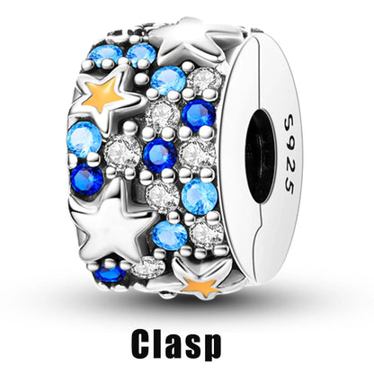 925 Sterling Silver Silicone Spacer Stopper Clip Charms Chamilia Beads Pure Ember