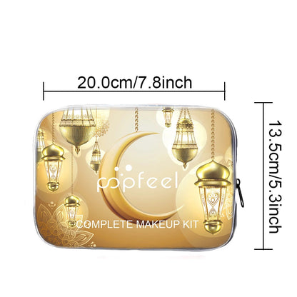 POPFEEL Complete Makeup Kit, All In the Makeup Bag, Eyeshadow Lipstick Pure Ember