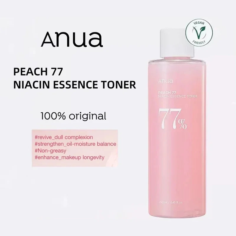 Anua Peach 77 Niacinamide Toner + 70 Serum Set, 7% Brightening & Oil Control, for Sensitive Skin,Korean Skincare Pure Ember